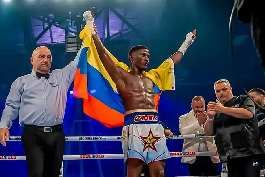 Jhon Orobio, boxeador colombiano de 22 años de edad.