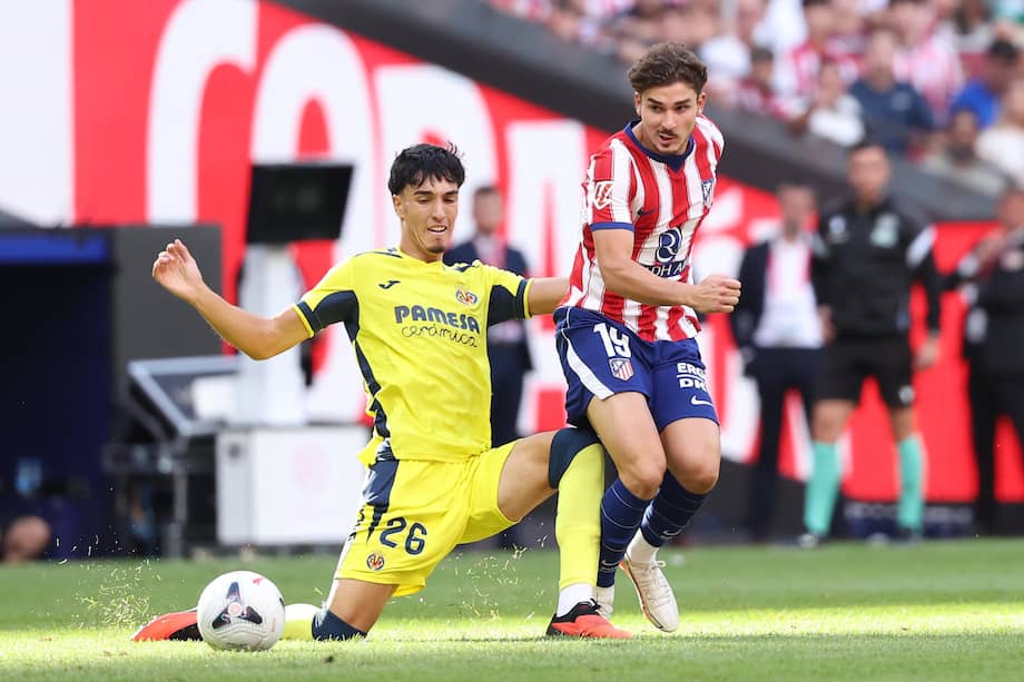 Julián Álvarez, en el partido entre Atlético de Madrid y Villarreal.