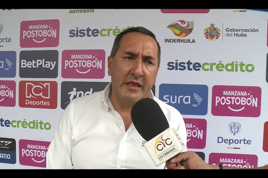 Presidente de la Federación Colombiana de Ciclismo, Rubén Darío Galeano Berdugo.