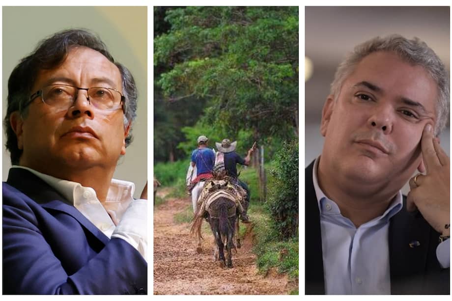 Gustavo Petro e Iván Duque, rivales en las urnas nacionales durante las elecciones de 2018.