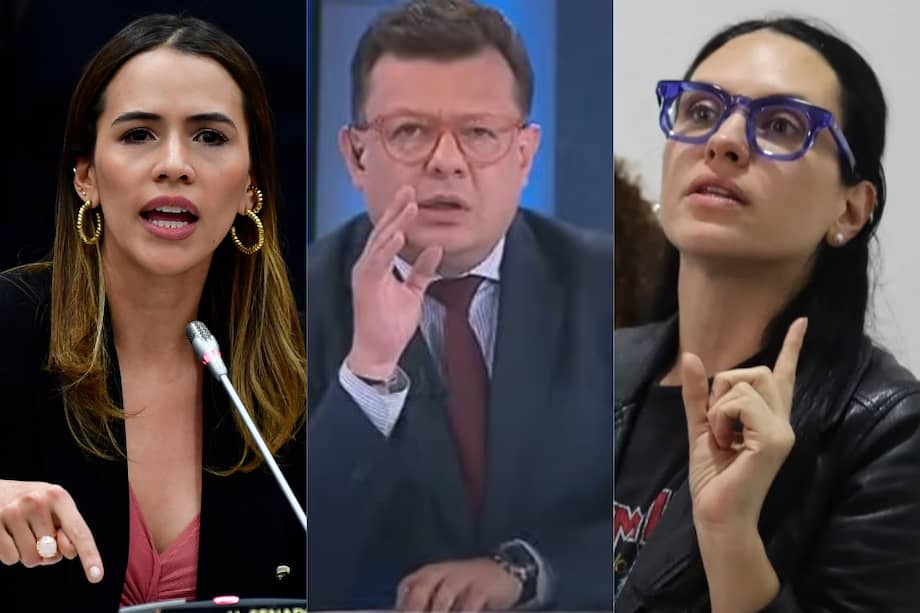 Las representantes María Fernanda Carrascal (izq.) y María del Mar Pizarro (der.) exigieron la salida de Hollman Morris de la gerencia de RTCV.