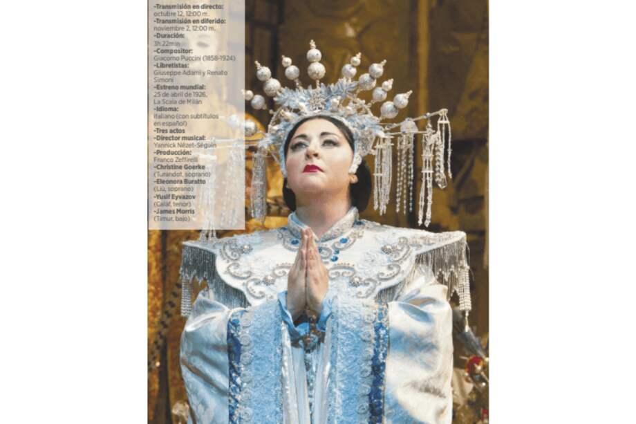 La princesa Turandot, interpretada por la soprano dramática Christine Goerke. / Cortesía Met