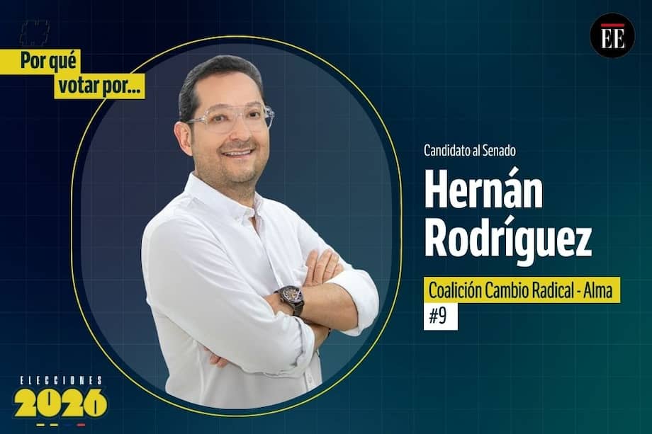 Carlos Hernán Rodríguez es candidato al Senado. Va por la coalición entre Cambio Radical y ALMA.