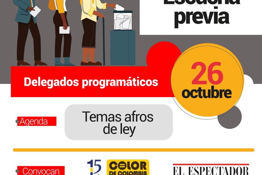 Foro de precandidatos ante población Afro se realizará este 6 de diciembre.