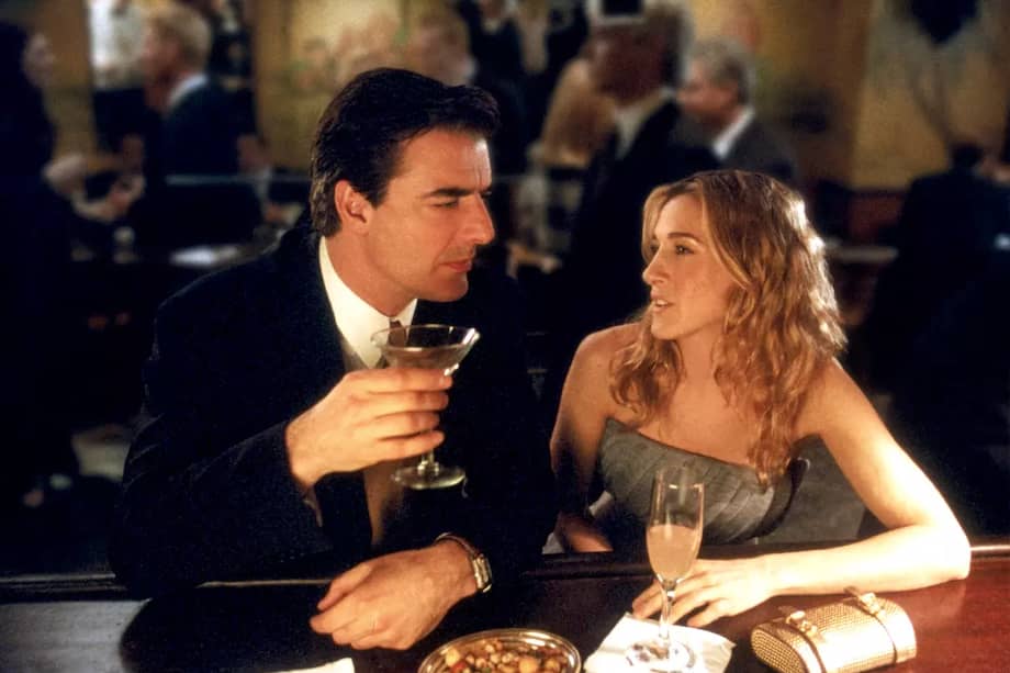 Carrie Bradshaw y Mr. Big, en "Sex and the city".