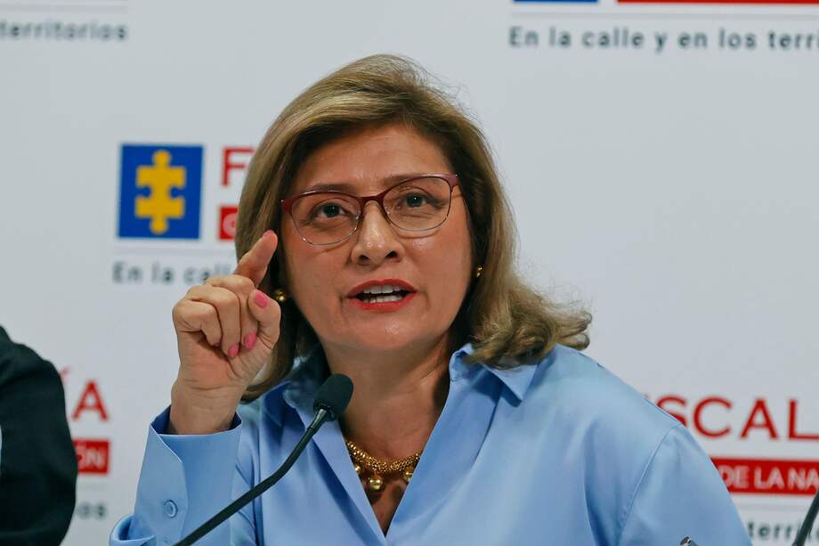 La vicefiscal general, Martha Janeth Mancera, en una rueda de prensa. EFE