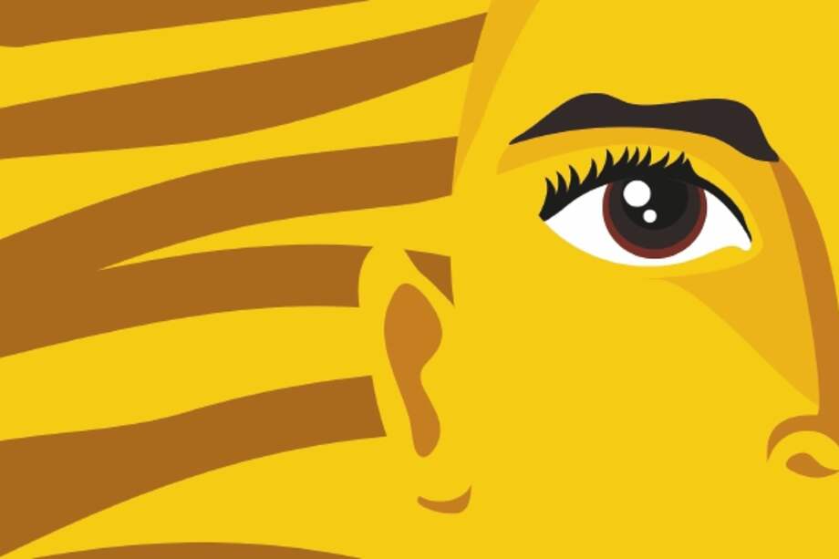 face on Colombia flag protest concept