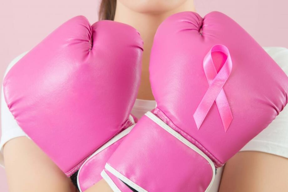 Guantes de boxeo rosados