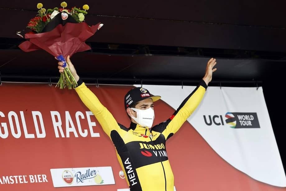 Wout Van Aert era uno de los favoritos junto a Julian Alaphilippe y Primoz Roglic.