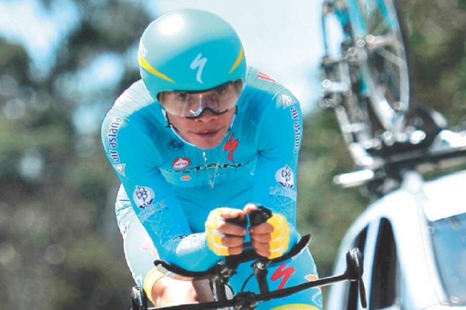 Miguel Ángel López, de 22 años, corre con el equipo Astana. / Andrés Torres