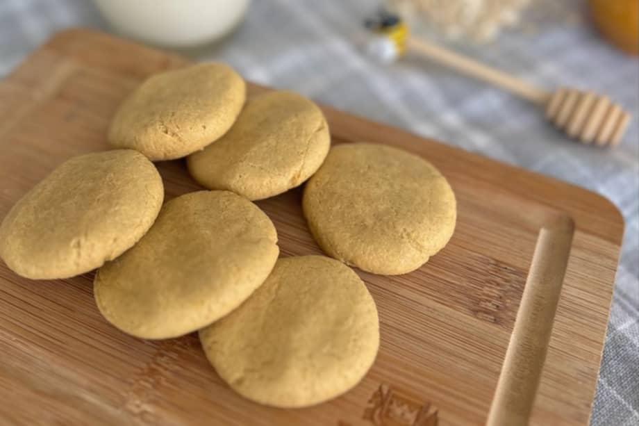 Esta receta también la puedes disfrutar con un vaso de leche.