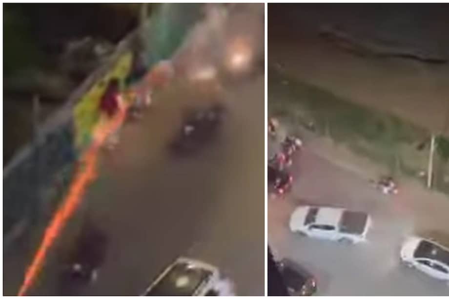 A pesar de que el hotel Sonesta, en Ibagué, fue custodiado por la Policía, hinchas del Deportes Tolima detonaron pólvora en sectores cercanos.