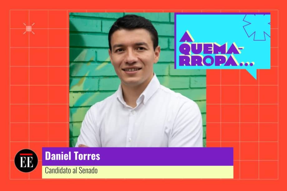 Daniel Torres es candidato al Senado por la Coalición Centro Esperanza y Alianza Verde. Tiene el número 62 en el tarjetón.