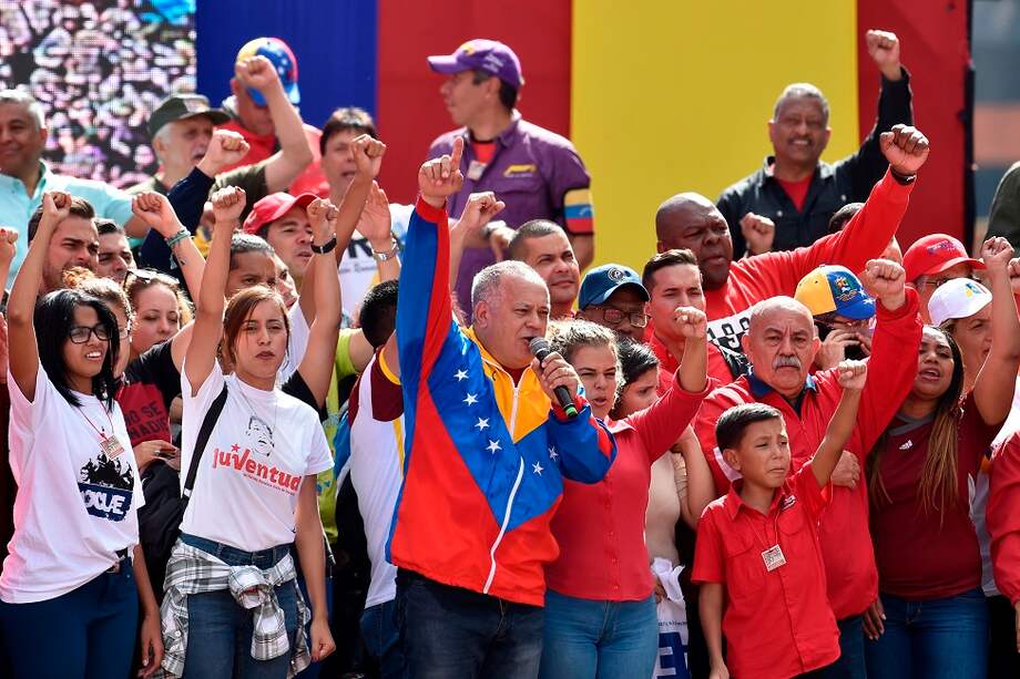 Diosdado Cabello, presidente de la Asamblea Nacional Constituyente de Venezuela. / AFP