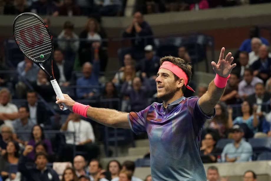 Juan Martín del Potro venció a Damir Dzumhur por 6-3 y 6-3. / AFP