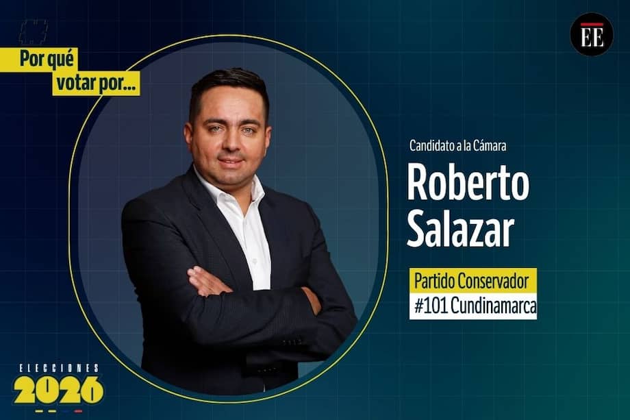 Julio Roberto Salazar Perdomo es candidato a la Cámara. Va por el Partido Conservador.
