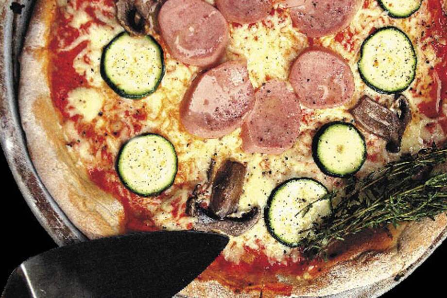 Pizza con salsa de pimentón