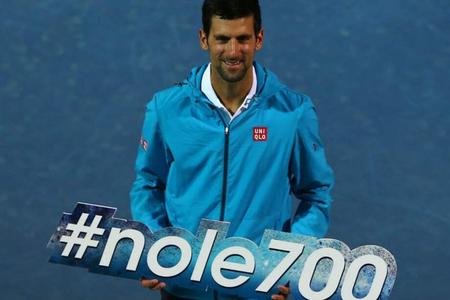 Novak Djokovic logró su victoria 700 en la ATP. Foto: AFP