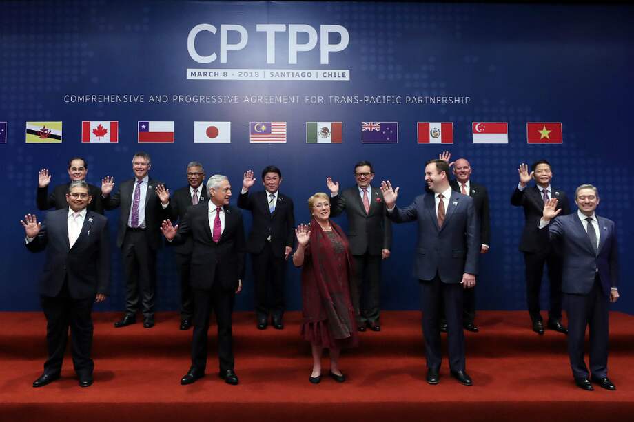 La cumbre de funcionarios, realizada en Chile, en la que se revivió el TPP. / EFE