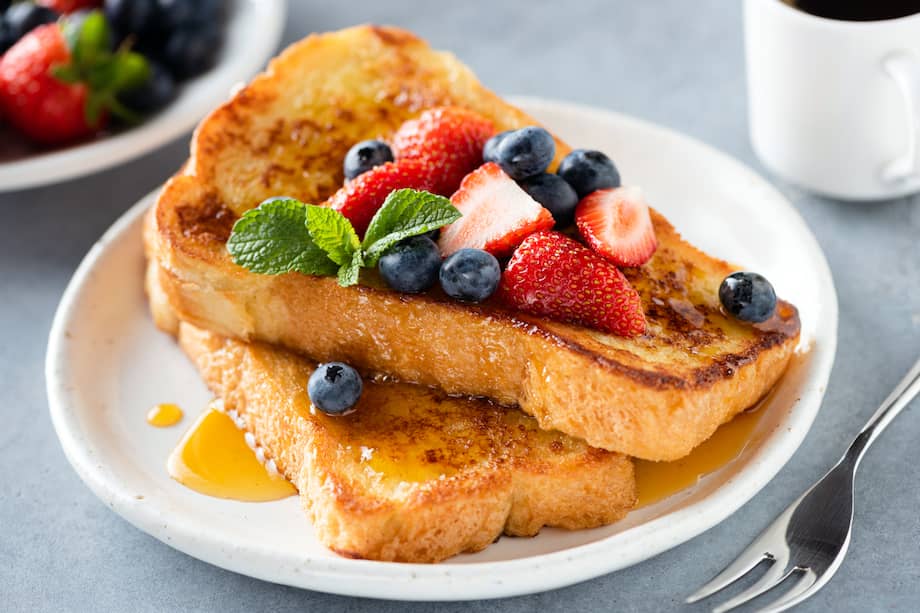 Los arándanos son una buena elección para esta receta.