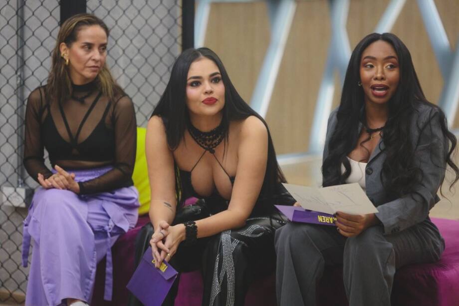 Diana Ángel, 'La Segura' y Karen Sevillano en 'La casa de los famosos'.