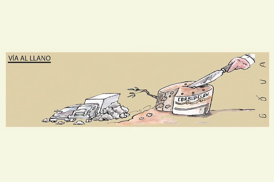 El recorrido habitual de Bogotá a Villavicencio es de tres horas, pero con el cierre pasó a ser un viaje de casi 18 horas. / EFE