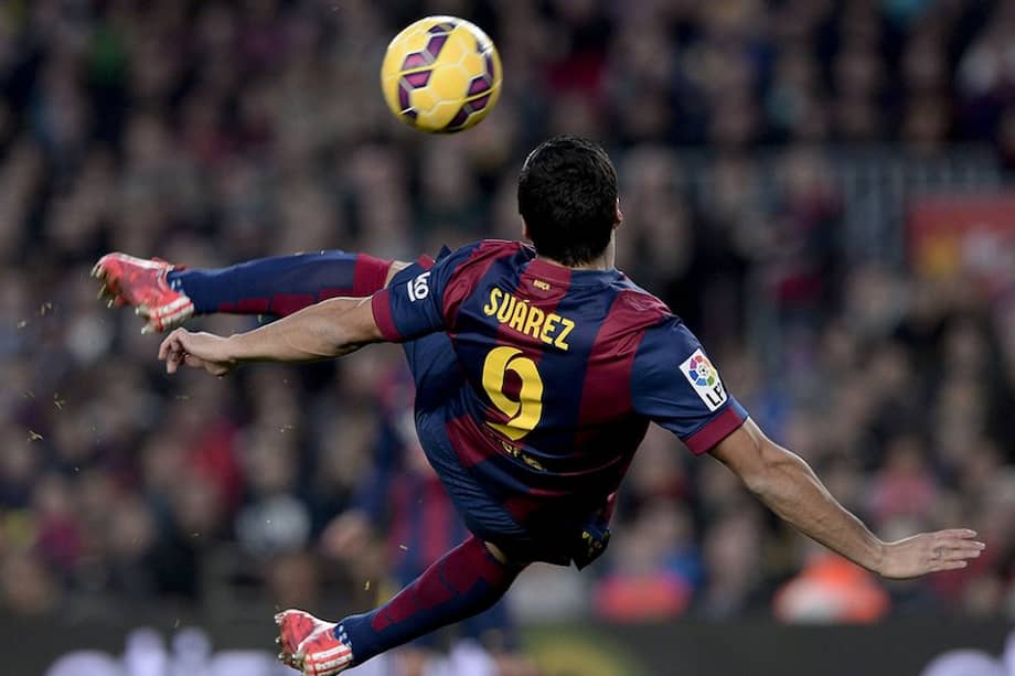 Gol de Luis Suárez. Foto: AFP