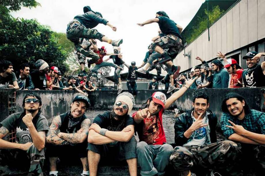 Integrantes de Skampida, banda de rock bogotana con 15 años de trayectoria. (A la derecha, Joaquín Galeano) / Cortesía