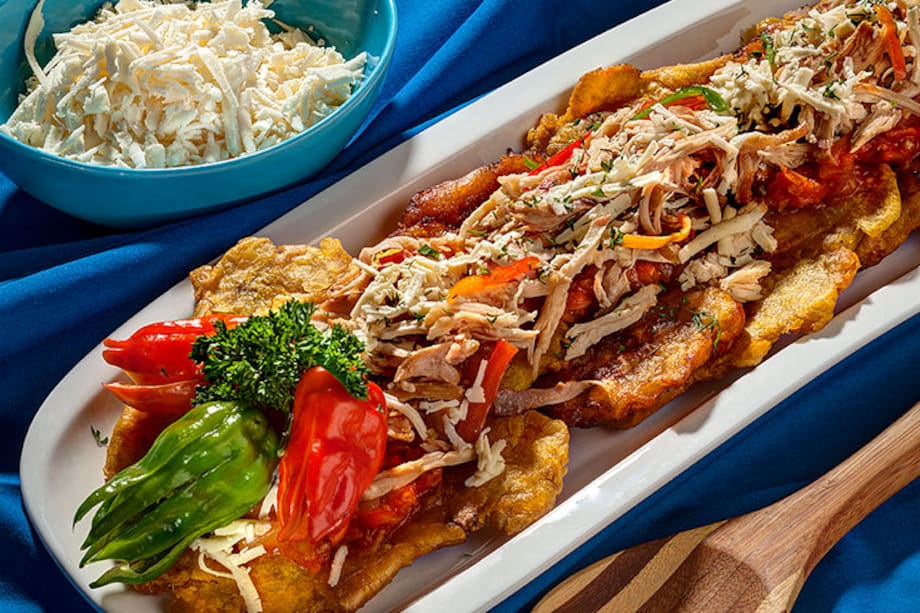 Receta del día: Tostones de Plátano con Pollo