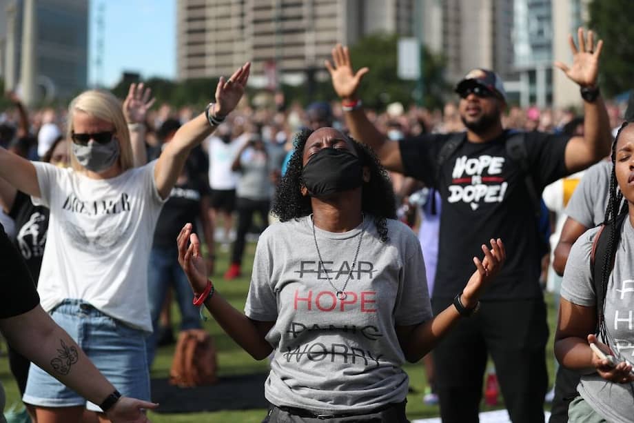 Juneteenth conmemora el 19 de junio de 1865, fecha en la que un general de la Unión leyó órdenes en Galveston, Texas, declarando que todas las personas esclavizadas en Texas eran libres de acuerdo con la ley federal. / AFP