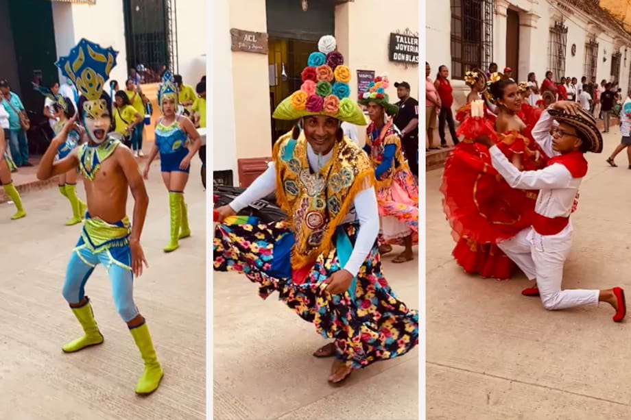 Durante el FestiJazz de Mompox 2023 se llevo a cabo un desfile de comparsas locales.