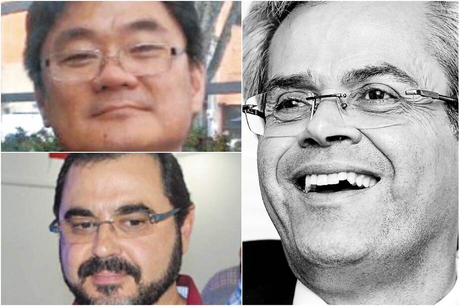 Arriba, Amilton Hideaki, ingeniero de Odebrecht desde 1994 y encargado de la estructuración de los contratos. Abajo, Marcio Marangoni, gerente de Consol. Y a la derecha, Eder Paolo Ferracuti, representante legal de la concesionaria Ruta del Sol. / El Tiempo y El Nuevo Sur.