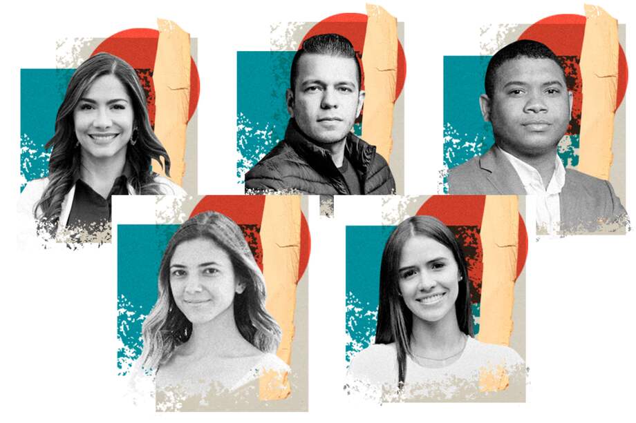 "Cathy" Juvinao, "Jota Pe" Hernández, Miguel Polo Polo, Susana Boreal y "Mafe Carrascal".