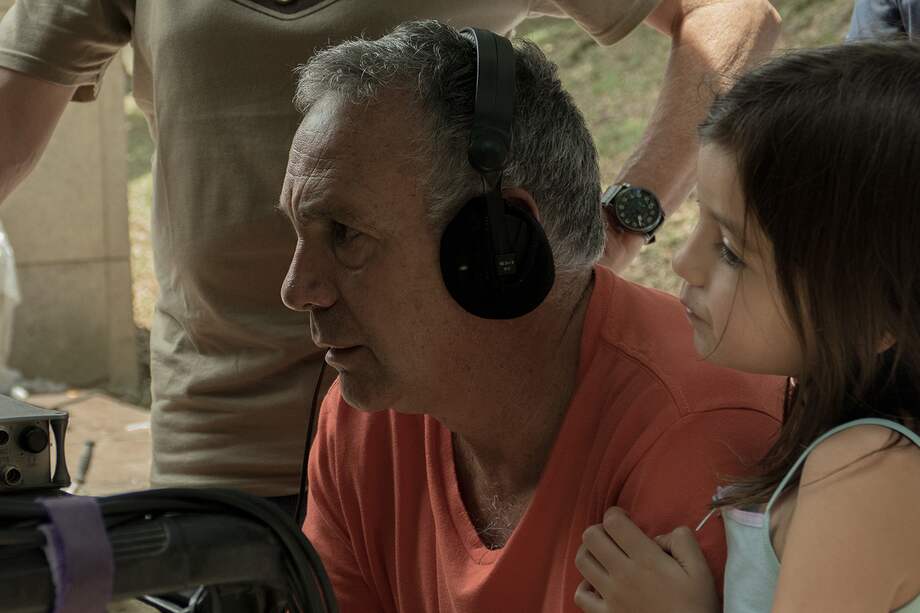 Luis Alberto Restrepo en pleno rodaje.