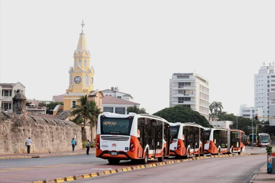 A partir de las 8 de la mañana, de este jueves 21 de noviembre, se suspenderán las rutas alimentadoras y posteriormente se van a cerrar todas las estaciones del Transcaribe. / Cortesía