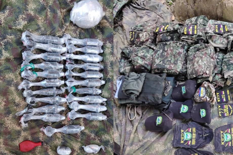 El Ejército señaló que el material de guerra incautado representaba una amenaza para la tranquilidad y la seguridad de la población del departamento.