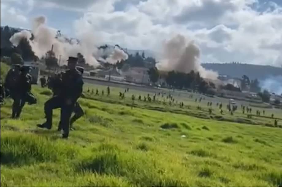 Las imágenes corresponden al atentado ocurrido el pasado 8 de noviembre en Tunja, y no a un nuevo evento de terrorismo en Bogotá.