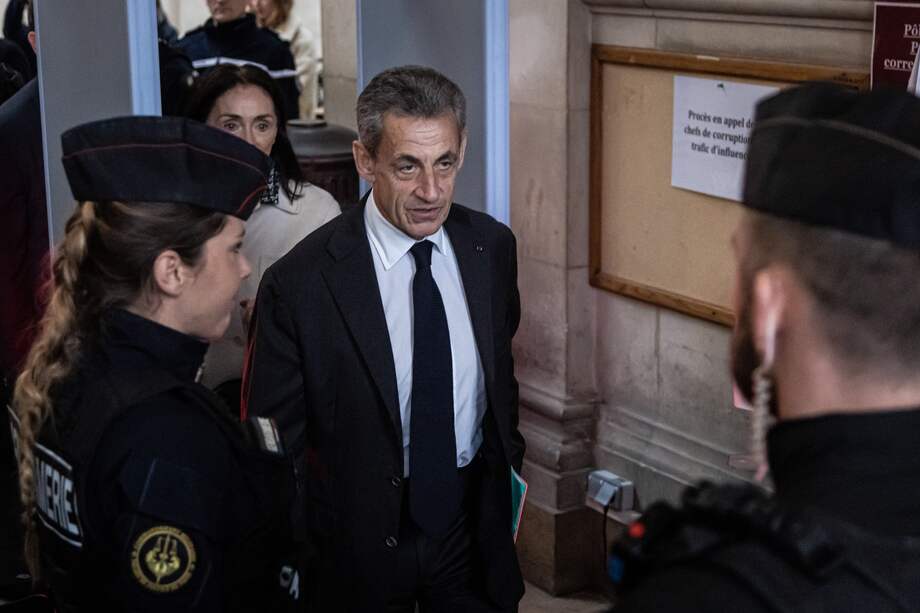 Nicolás Sarkozy durante uno de los juicios por corrupción.