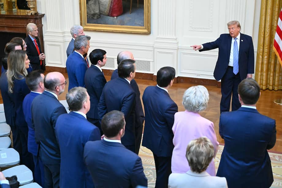 El presidente Donald Trump durante un discurso a la nación el pasado jueves.