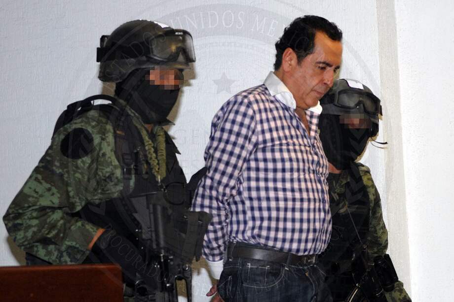 Foto del 1° de octubre de 2014, cuando el narcotraficante Héctor Beltrán Leyva, fue capturado. / AFP