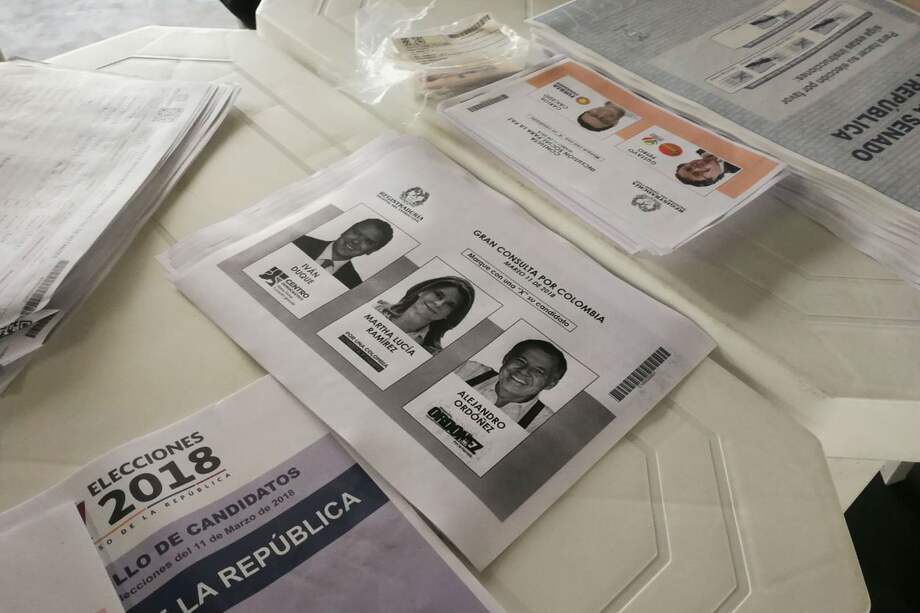 Imagen del tarjetón de la Gran consulta por Colombia. / Óscar Pérez - El Espectador