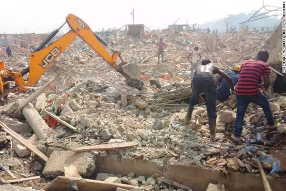Imágenes de la devastación causada por el accidente.