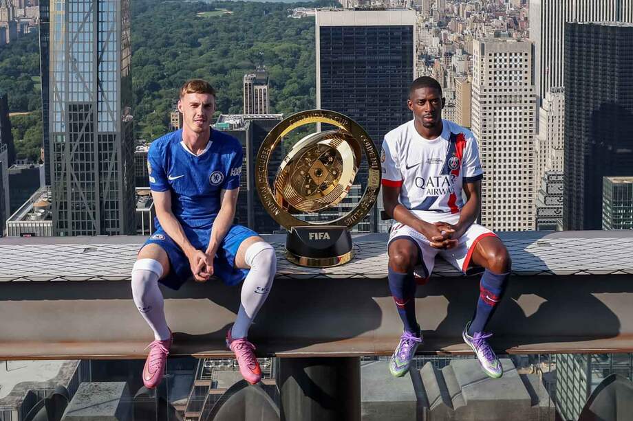 Cole Palmer (izq.), de Chelsea, y Ousmane Dembélé (der.), de PSG, en la previa del Mundial de Clubes.
