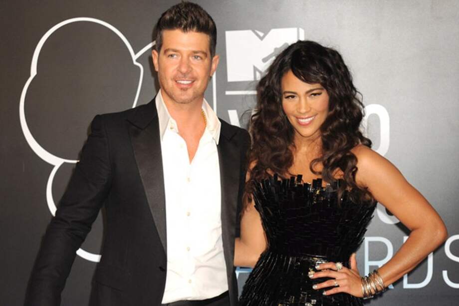 Robin Thicke y Paula Patton. / Bang Showbiz