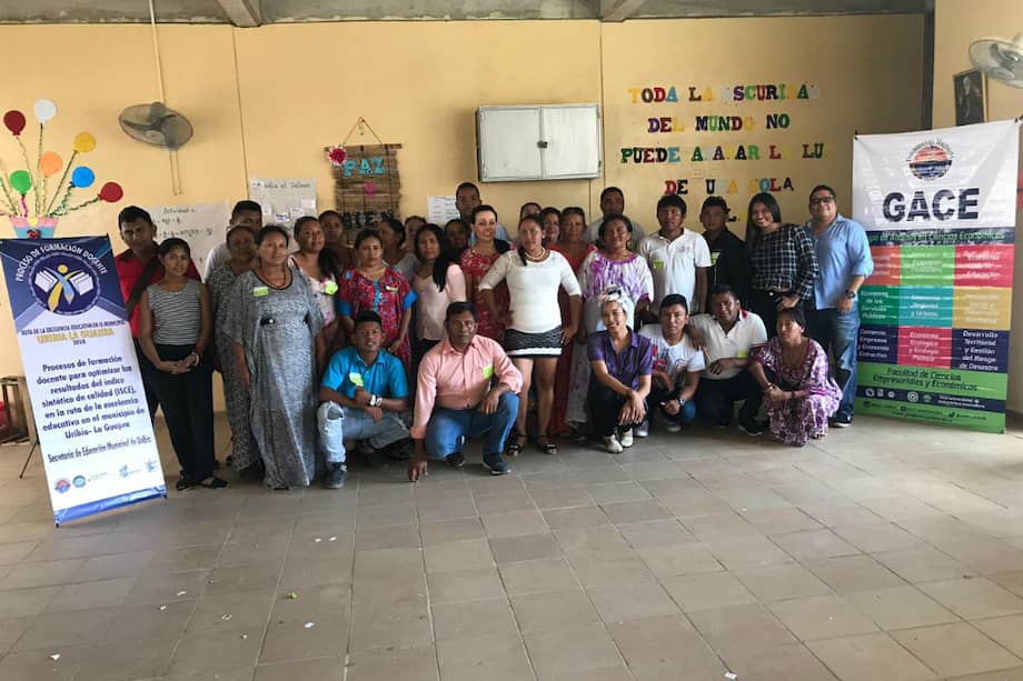 Los docentes de Uribia aspiran que con las nuevas herramientas educativas puedan avanzar en la construcción de una nueva sociedad wayuu a través del conocimiento. / Cortesía