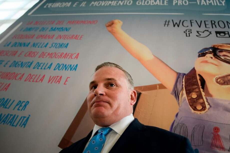 Brian S. Brown, presidente de la Organización Internacional de la Familia. / AFP