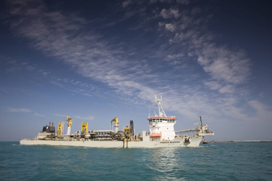 La draga Francis Beaufort removerá un volumen aproximado de 226.895 metros cúbicos. / Cortesía