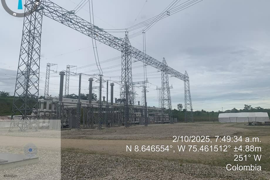 Subestación de Celsia en Sahagún.