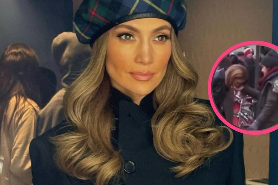 Jennifer López escupe el chicle en la mano de su asistente.