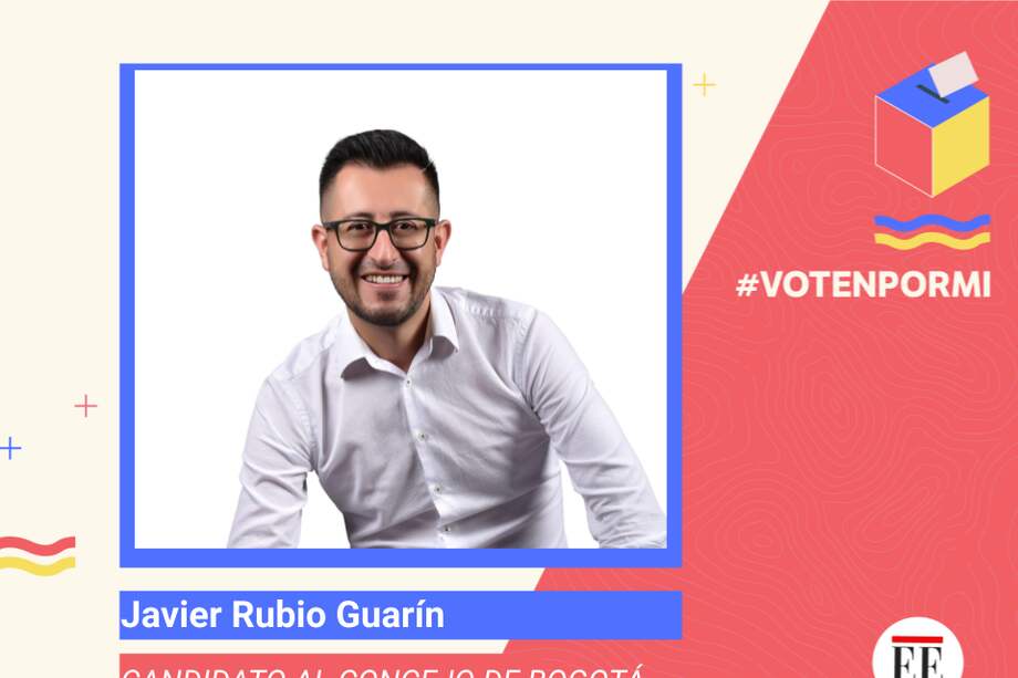 Javier Rubio Guarín, candidato al Concejo de Bogotá.